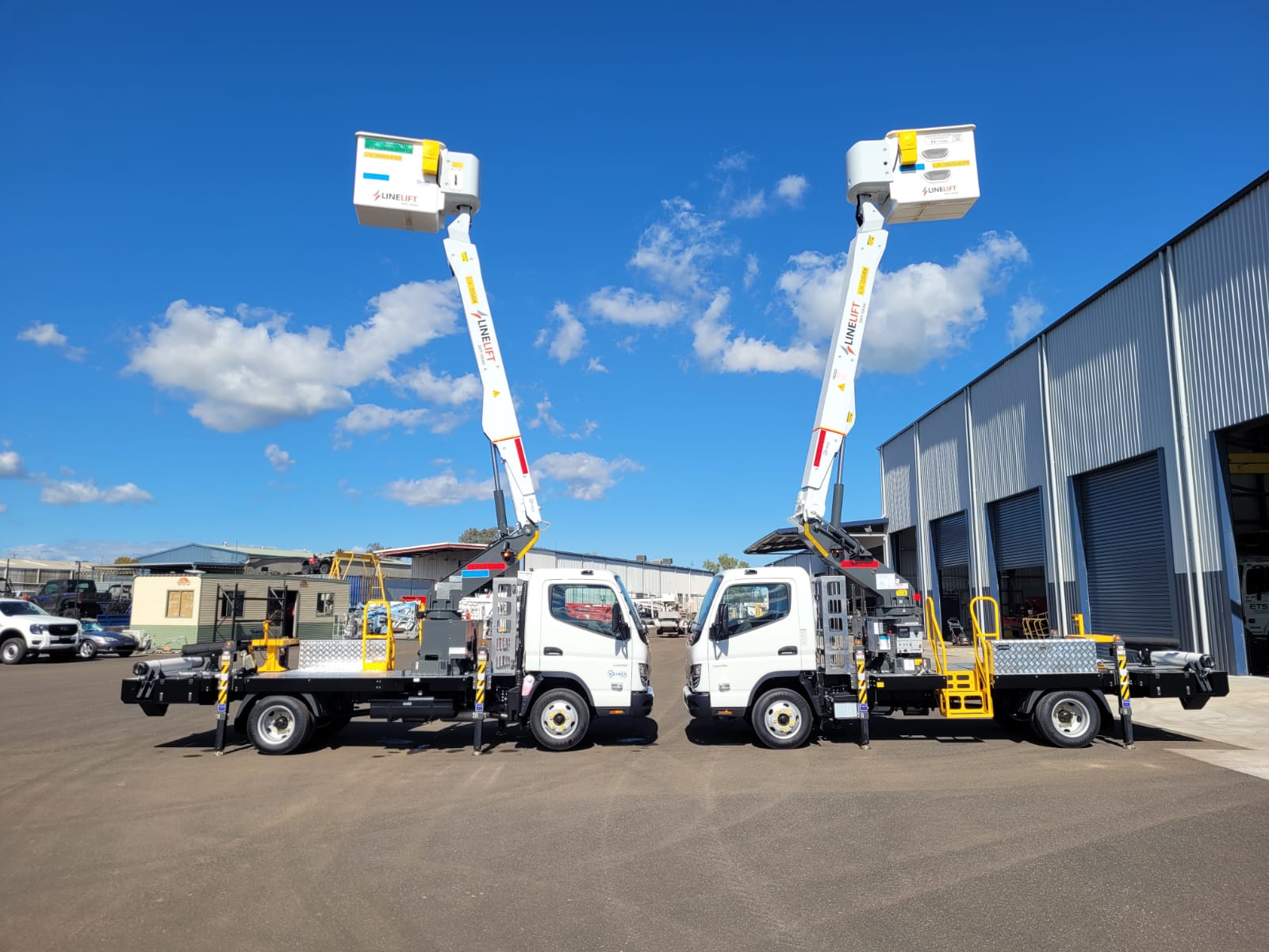 ASP Level 2 EWP, Level 2 service truck Australia, insulated bucket truck, telecommunications EWP, Waimea AU, Versalift Australia, AS1418.10 compliance, turnkey service vehicles.